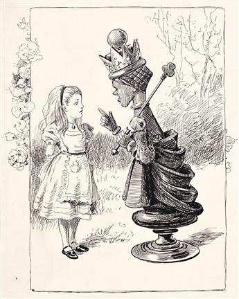 LEWIS JESSE BRIDGMAN (1857-1931) Alice and the White Queen * Alice and the Red Queen * Red King and Queen.